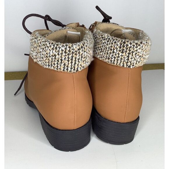 Trotters Becky 2.0 Women's 11WW Brown Vegan Leather boots - New - Picture 5 of 8